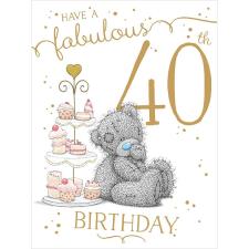 Fabulous 40th Large Me to You Bear Birthday Card Image Preview